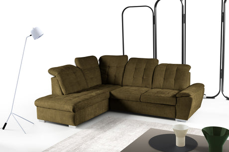 Battle [LI] Corner Sofa Bed with Storage