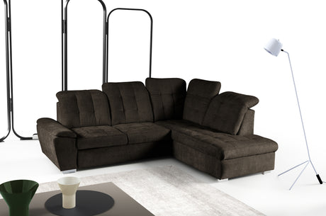 Battle [LI] Corner Sofa Bed with Storage